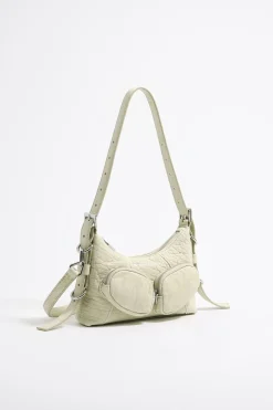 Mujer BIMBA Y LOLA Bolsos Pocket<Bolso Hobo Pocket Mini Piel Hueso