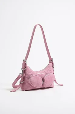Mujer BIMBA Y LOLA Bolsos Pocket<Bolso Hobo Pocket Mini Piel Rosa