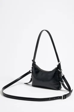 Mujer BIMBA Y LOLA Bolsos Piel<Bolso Hobo Pocket Mini Piel Negro