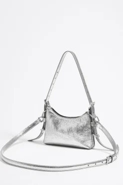 Mujer BIMBA Y LOLA Bolsos Pocket<Bolso Hobo Pocket Mini Piel Plateado