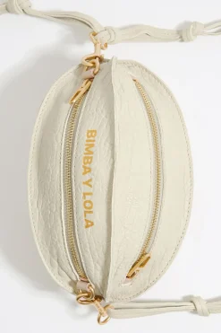 Mujer BIMBA Y LOLA Bolsos Piel<Bolso Pelota Pequeno Piel Hueso