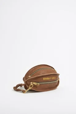 Mujer BIMBA Y LOLA Bolsos Piel<Bolso Pelota Pequeno Piel Chocolate
