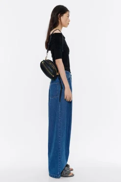 Mujer BIMBA Y LOLA Bolsos Piel<Bolso Pelota Pequeno Piel Negro