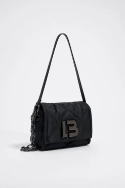 Mujer BIMBA Y LOLA Bolsos Nylon<Bolso Pequeno Solapa Negro