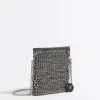 Mujer BIMBA Y LOLA Minibolsos<Bolso Plano Mini Crochet Cadena Plata