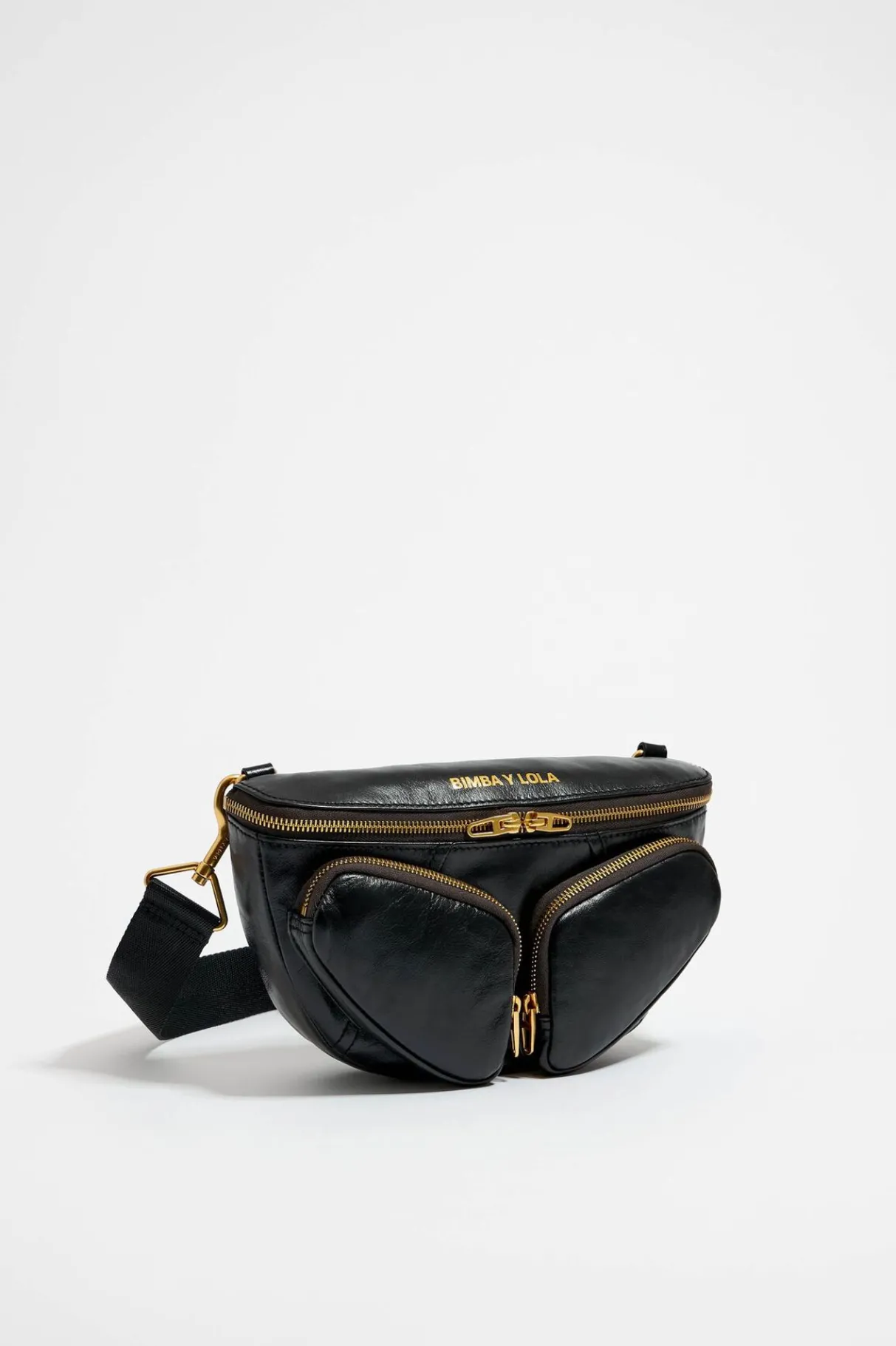 Mujer BIMBA Y LOLA Bolsos Pocket<Bolso Rinonera Pocket Pequeno Piel Negro