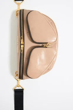 Mujer BIMBA Y LOLA Bolsos Pocket<Bolso Rinonera Pocket Pequeno Piel Camel