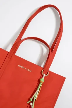 Mujer BIMBA Y LOLA Bolsos Nylon<Bolso Shopper Grande Nylon Coral