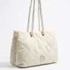 Mujer BIMBA Y LOLA Bolsos Nylon<Bolso Shopper Grande Nylon Acolchado Piedra