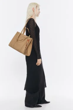 Mujer BIMBA Y LOLA Bolsos Nylon<Bolso Shopper Grande Nylon Tostado