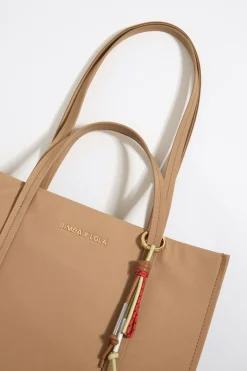 Mujer BIMBA Y LOLA Bolsos Nylon<Bolso Shopper Grande Nylon Tostado