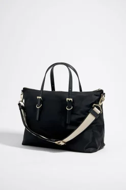 Mujer BIMBA Y LOLA Bolsos Nylon<Bolso Shopper Grande Nylon Negro