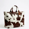 Mujer BIMBA Y LOLA Bolsos Piel<Bolso Shopper Grande Piel Print Vaca
