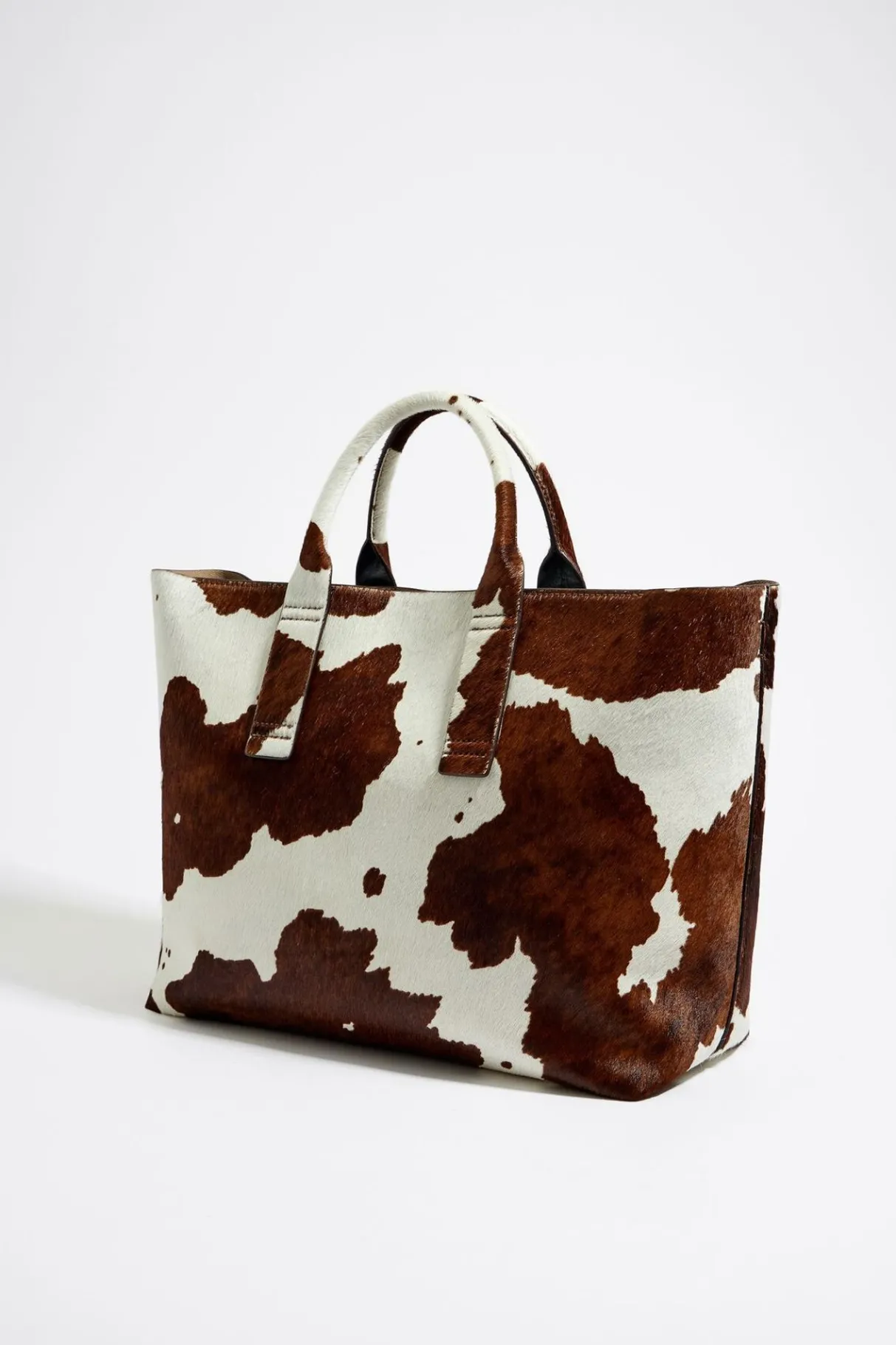 Mujer BIMBA Y LOLA Bolsos Piel<Bolso Shopper Grande Piel Print Vaca