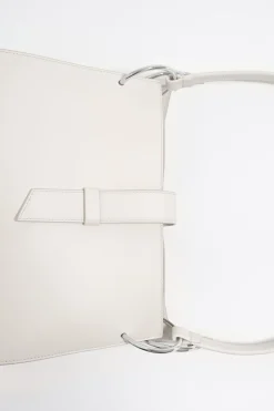 Mujer BIMBA Y LOLA Bolsos Piel<Bolso Shopper Grande Piel Blanco Roto