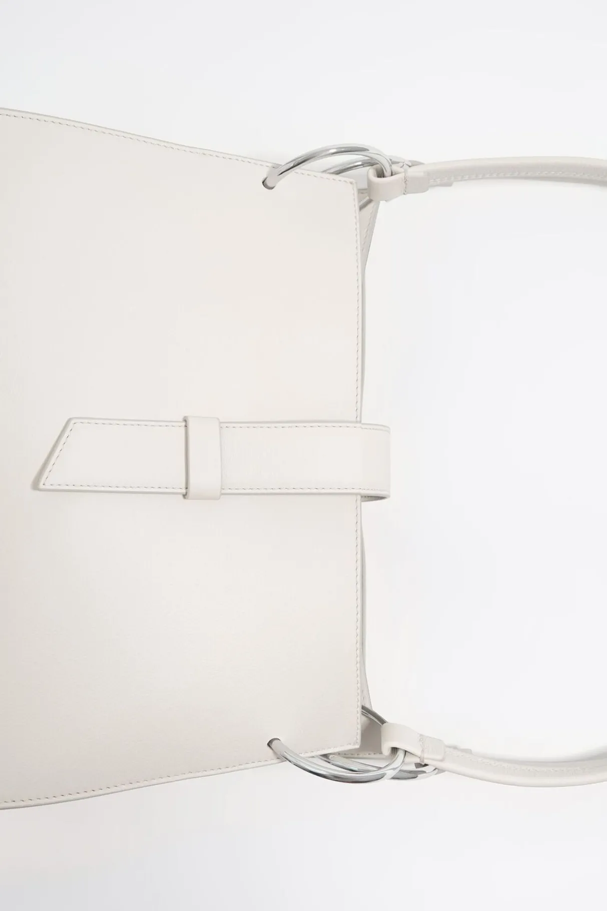 Mujer BIMBA Y LOLA Bolsos Piel<Bolso Shopper Grande Piel Blanco Roto