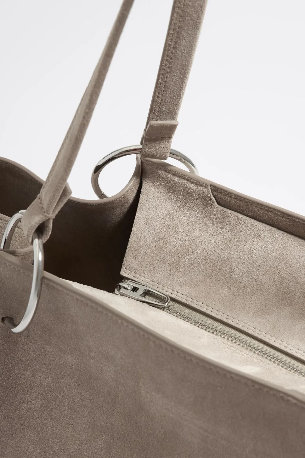 Mujer BIMBA Y LOLA Bolsos Piel<Bolso Shopper Grande Piel Piedra