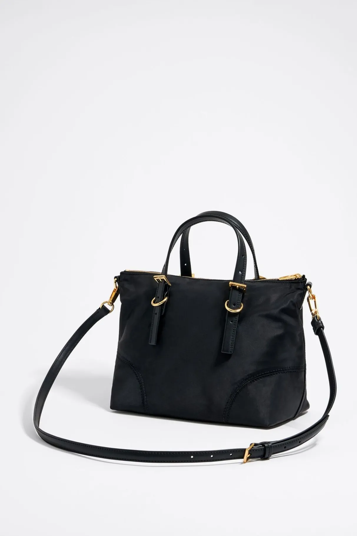 Mujer BIMBA Y LOLA Bolsos Nylon<Bolso Shopper Mediano Negro