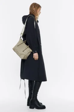 Mujer BIMBA Y LOLA Bolsos Nylon<Bolso Shopper Mediano Nylon Caqui Claro