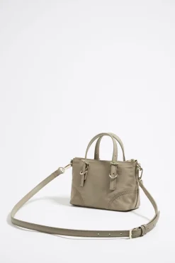 Mujer BIMBA Y LOLA Bolsos Nylon<Bolso Shopper Mini Nylon Caqui Claro