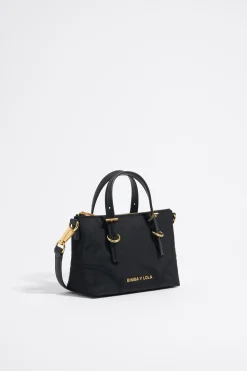Mujer BIMBA Y LOLA Bolsos Nylon<Bolso Shopper Mini Nylon Negro