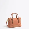 Mujer BIMBA Y LOLA Bolsos Nylon<Bolso Shopper Mini Nylon Arcilla