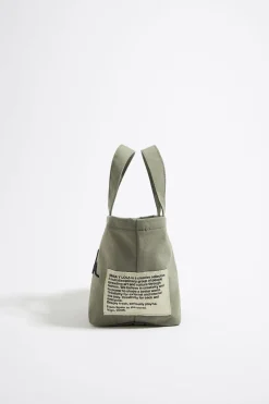 Mujer BIMBA Y LOLA Nylon<Bolso Shopper Mini Nylon Caqui Claro