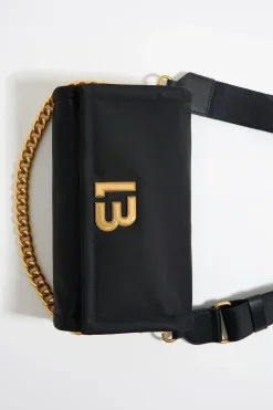 Mujer BIMBA Y LOLA Bolsos Nylon<Bolso Solapa Mediano Nylon Negro