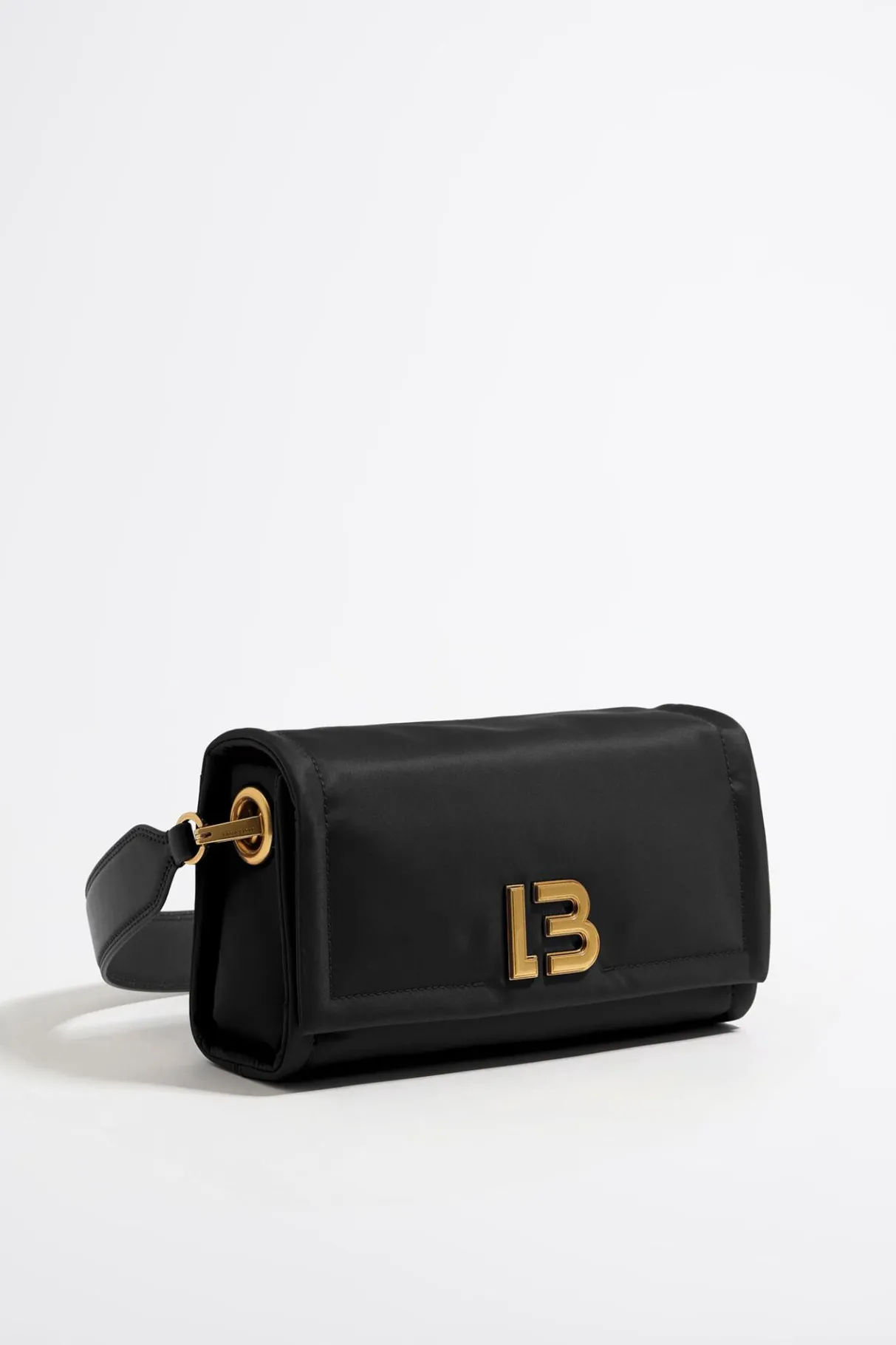 Mujer BIMBA Y LOLA Bolsos Nylon<Bolso Solapa Mediano Nylon Negro