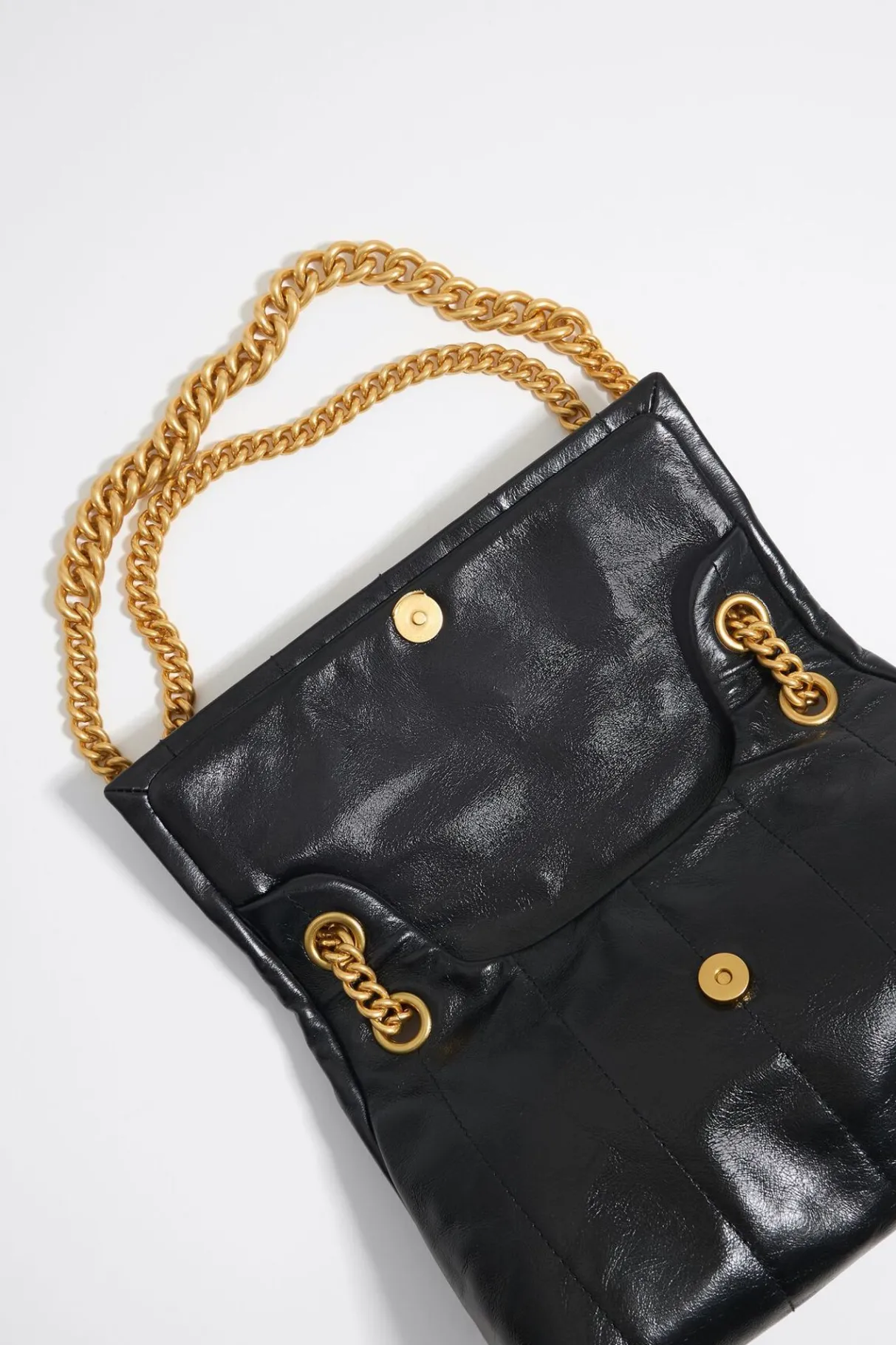 Mujer BIMBA Y LOLA Bolsos Piel<Bolso Solapa Mediano Piel Negro