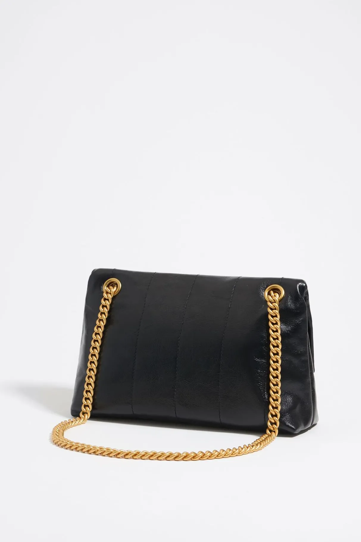 Mujer BIMBA Y LOLA Bolsos Piel<Bolso Solapa Mediano Piel Negro