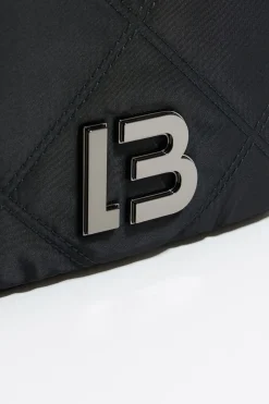 Mujer BIMBA Y LOLA Bolsos Nylon<Bolso Solapa Mini Nylon Acolchado Negro