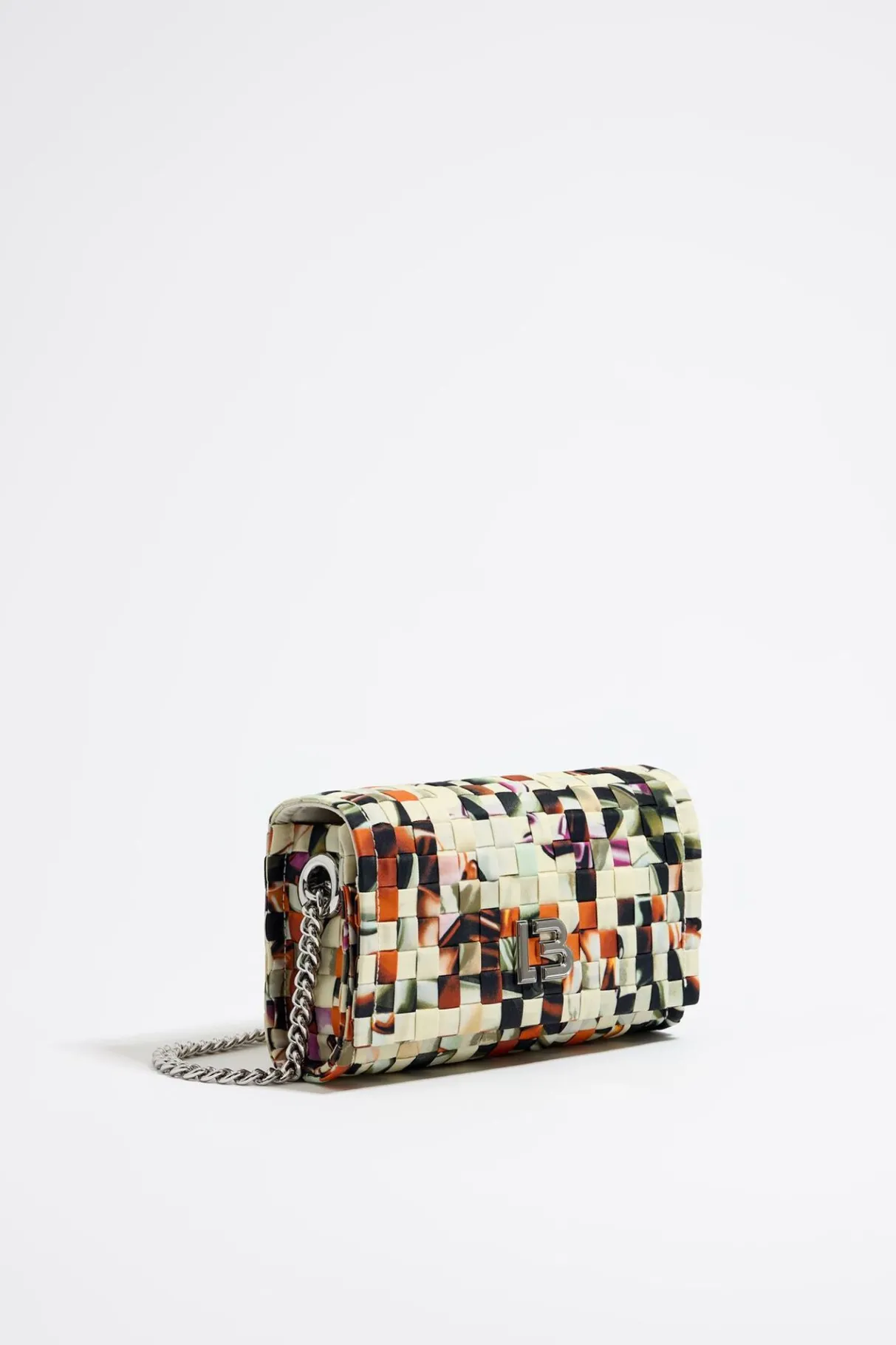Mujer BIMBA Y LOLA Bolsos Nylon<Bolso Solapa Mini Nylon Trenzado Print Perfume