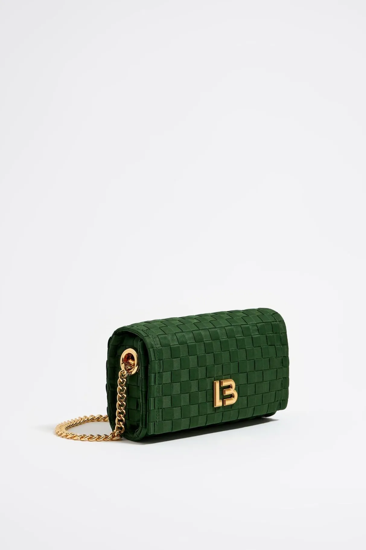 Mujer BIMBA Y LOLA Bolsos Nylon<Bolso Solapa Mini Nylon Trenzado Verde