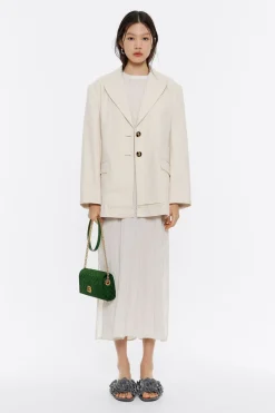 Mujer BIMBA Y LOLA Bolsos Nylon<Bolso Solapa Mini Nylon Trenzado Verde