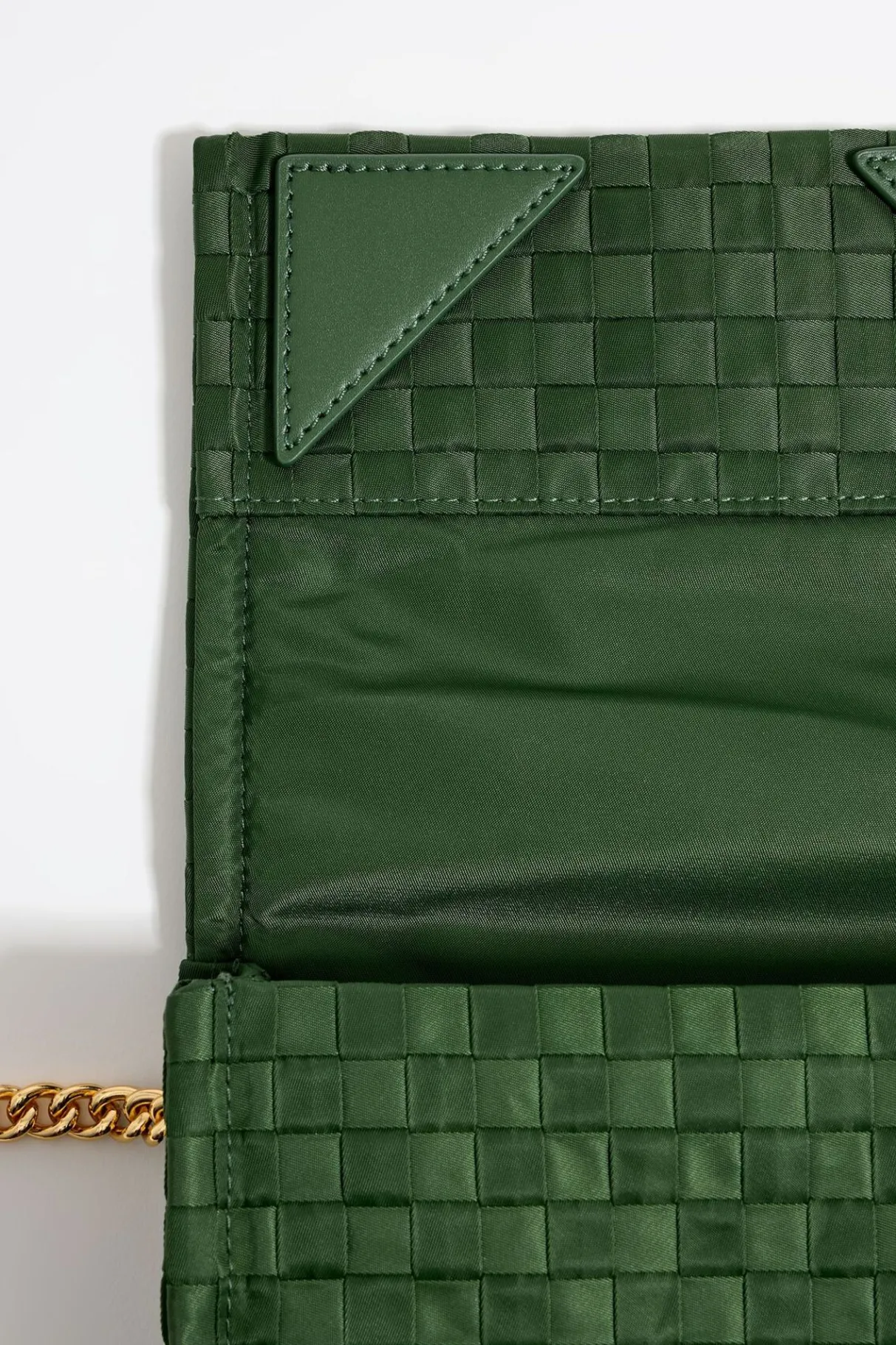 Mujer BIMBA Y LOLA Bolsos Nylon<Bolso Solapa Mini Nylon Trenzado Verde