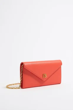 Mujer BIMBA Y LOLA Piel<Bolso Solapa Mini Piel Coral