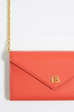 Mujer BIMBA Y LOLA Piel<Bolso Solapa Mini Piel Coral