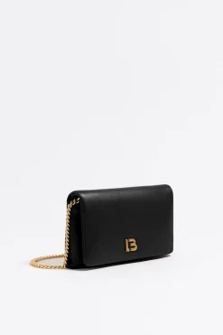 Mujer BIMBA Y LOLA Bolsos Piel<Bolso Solapa Mini Piel Napa Negro