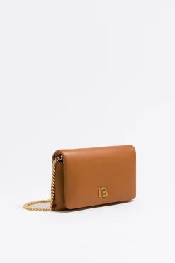 Mujer BIMBA Y LOLA Bolsos Piel<Bolso Solapa Mini Piel Napa Tostado