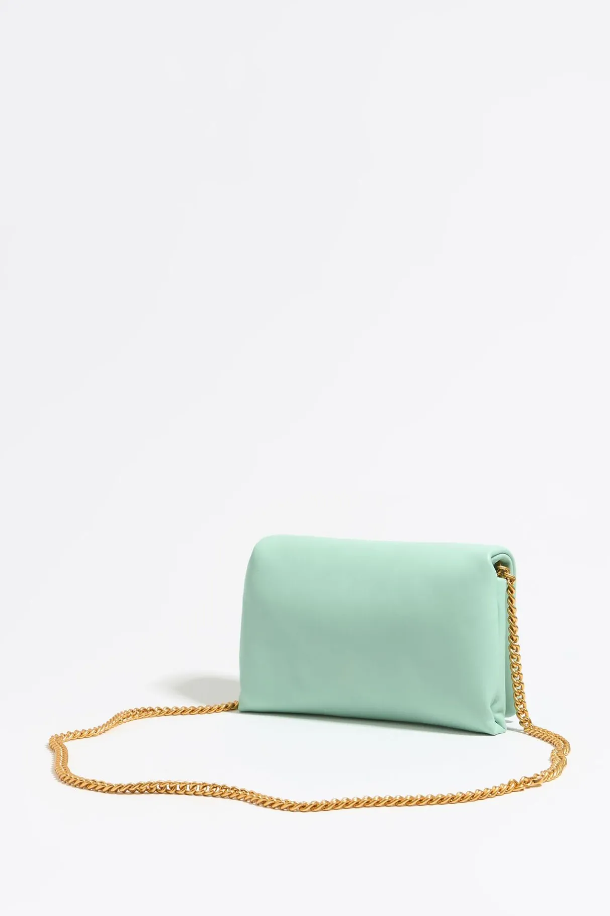 Mujer BIMBA Y LOLA Bolsos Piel<Bolso Solapa Mini Piel Napa Azul Hielo