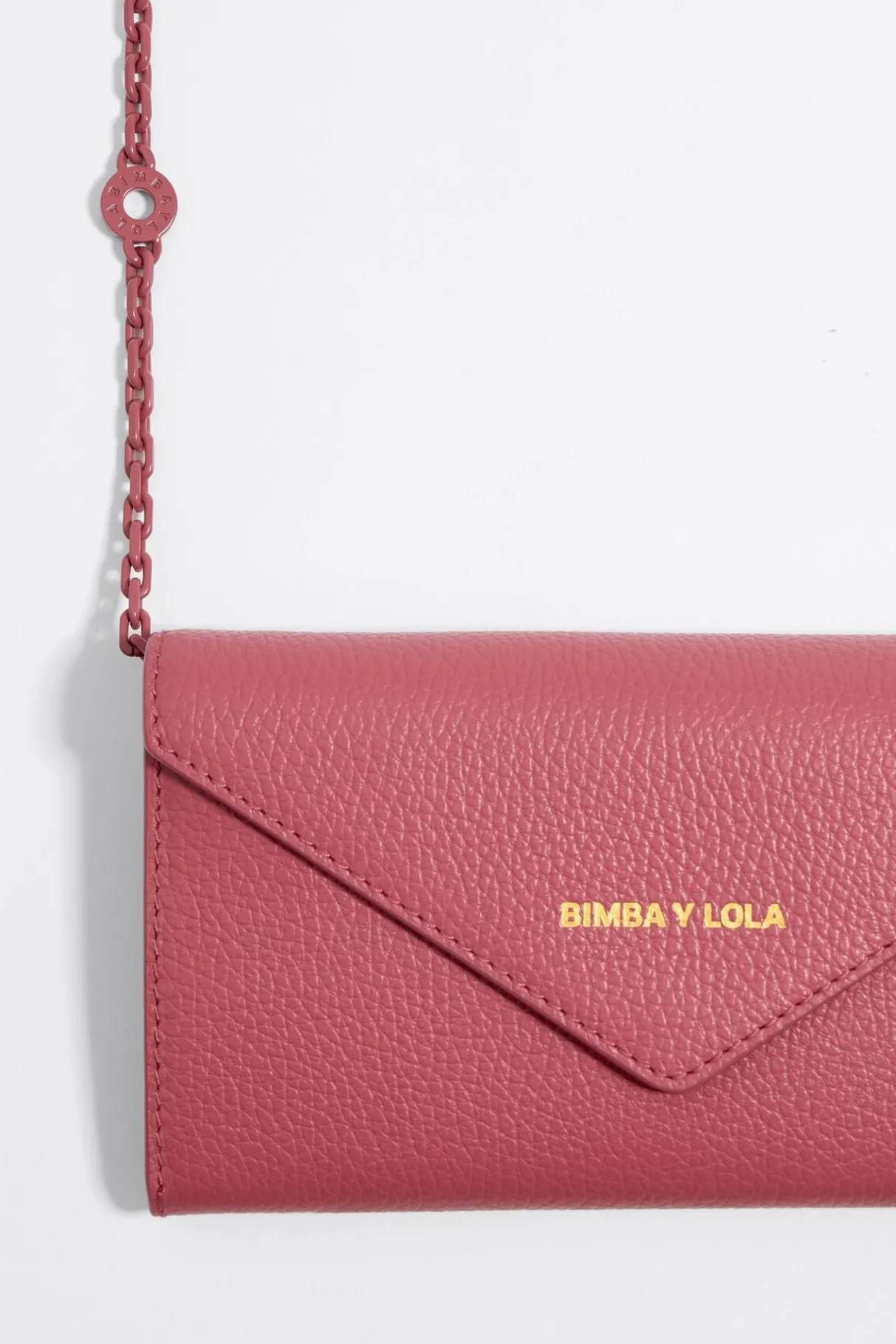 Mujer BIMBA Y LOLA Piel<Bolso Solapa Mini Piel Rosa