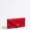 Mujer BIMBA Y LOLA Piel<Bolso Solapa Mini Piel Rojo
