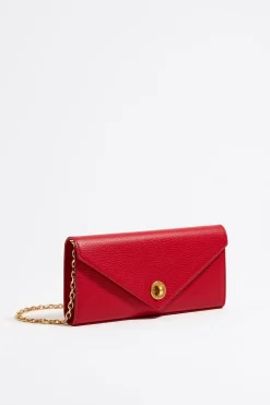 Mujer BIMBA Y LOLA Piel<Bolso Solapa Mini Piel Rojo
