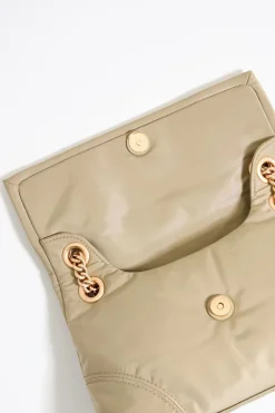 Mujer BIMBA Y LOLA Bolsos Nylon<Bolso Solapa Pequeno Caqui Claro