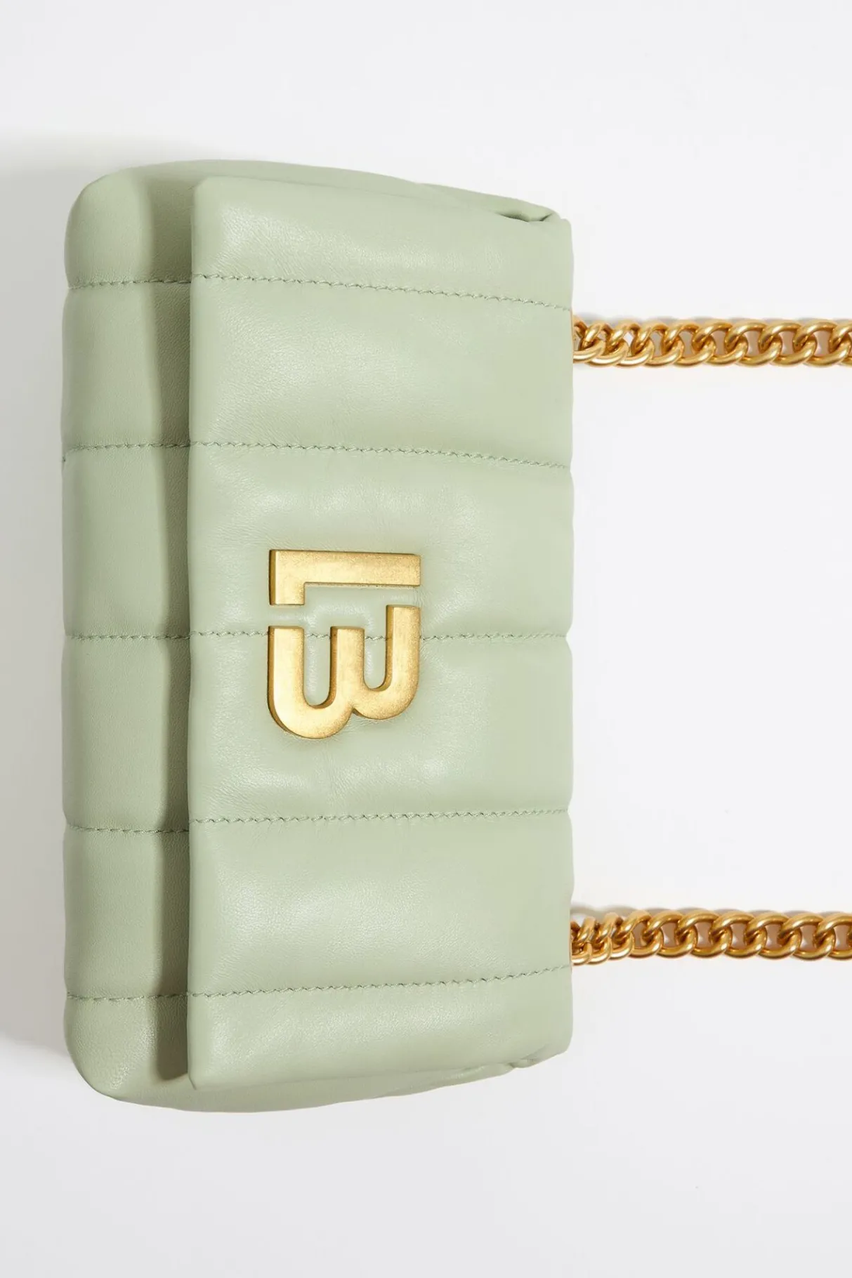 Mujer BIMBA Y LOLA Bolsos Piel<Bolso Solapa Pequeno Napa Verde Claro