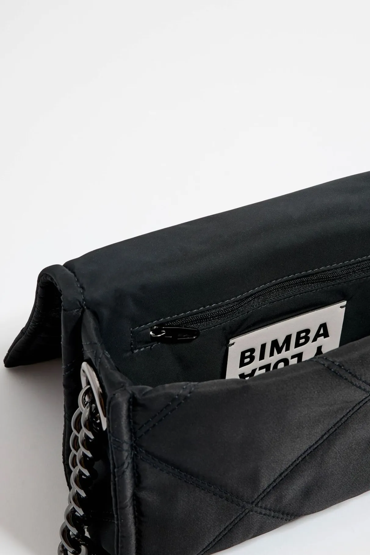 Mujer BIMBA Y LOLA Bolsos Nylon<Bolso Solapa Pequeno Negro