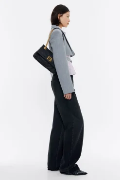 Mujer BIMBA Y LOLA Bolsos Nylon<Bolso Solapa Pequeno Negro