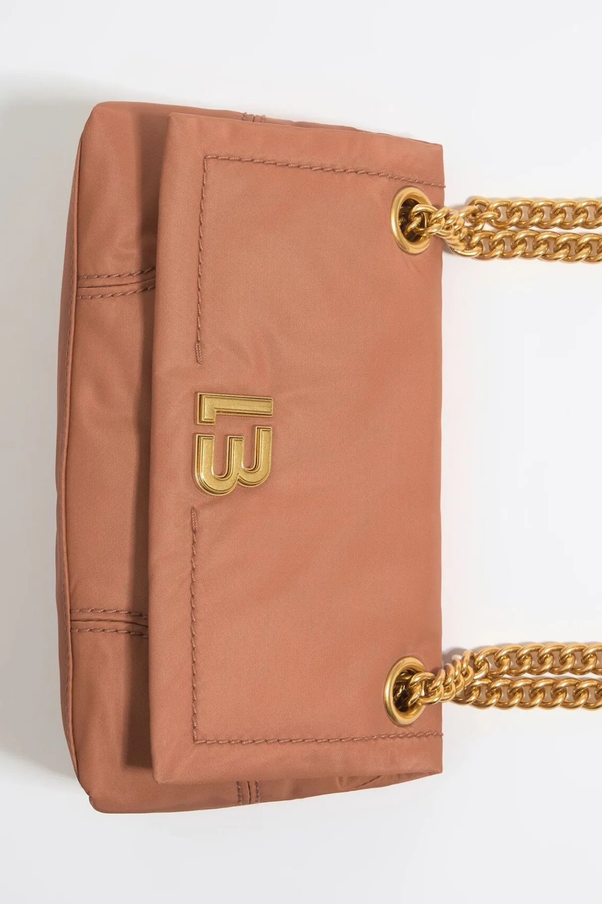 Mujer BIMBA Y LOLA Bolsos Nylon<Bolso Solapa Pequeno Nylon Arcilla