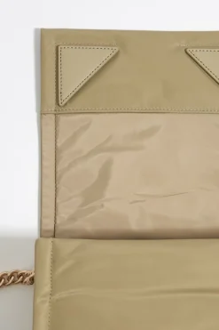 Mujer BIMBA Y LOLA Bolsos Nylon<Bolso Solapa Pequeno Nylon Caqui Claro